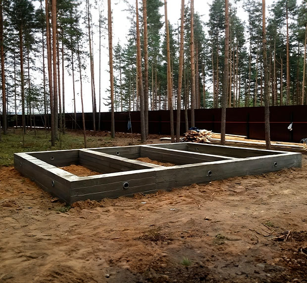 Свайно-ростверковый фундамент под ключ в Абинске